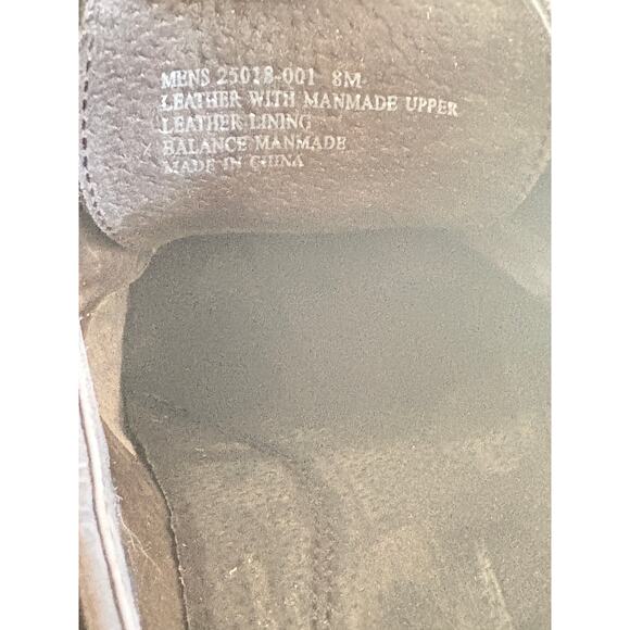 Stacy Adams Mens Lace Up Oxfords 8 Black Leather Derby Brogue Dress Shoes - Picture 8 of 8